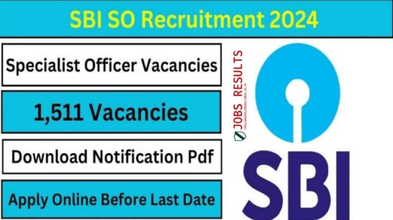 SBI SO Recruitment 2024