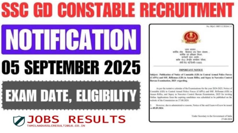 SSC GD Constable 2025 Exam Date