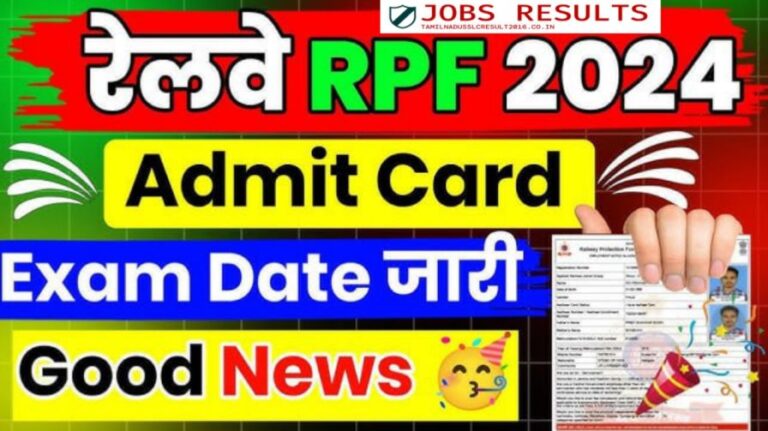 RPF Constable 2024 Admit Card